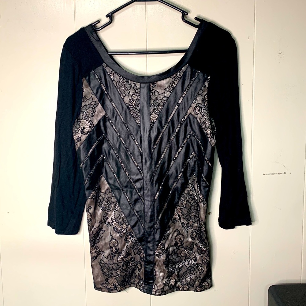 Black & nude top size small